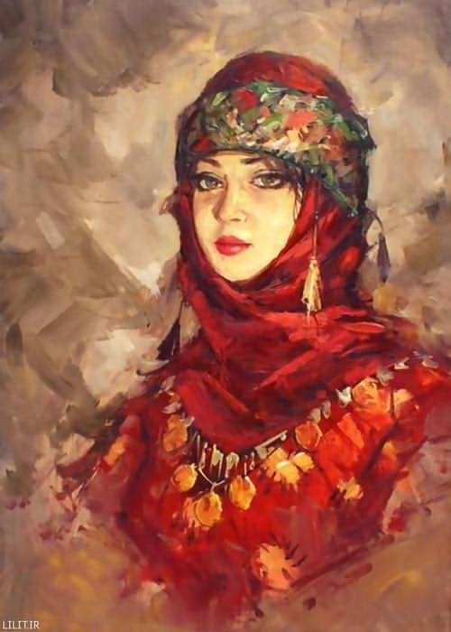 تابلو نقاشی خانم عثمانی تابلو نقاشی خانم عثمانی