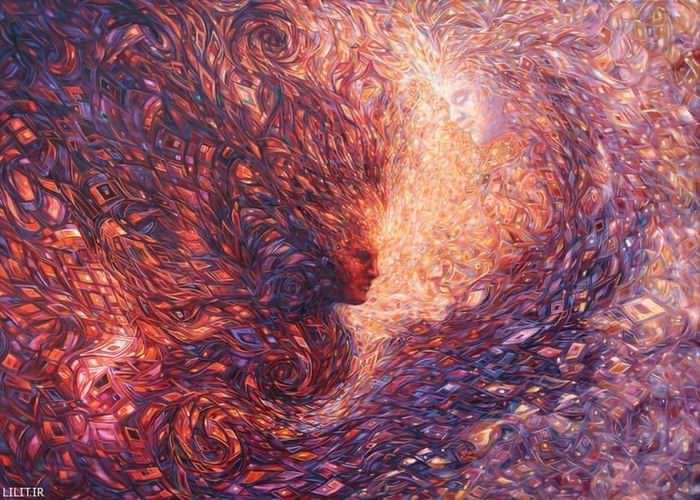 تابلو نقاشی جلوه نور و سایه