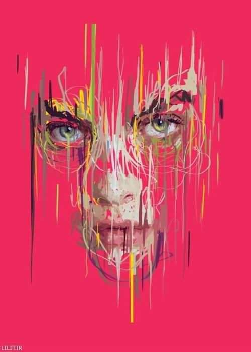 تابلو نقاشی پرتره رشته‌ای شماره 1