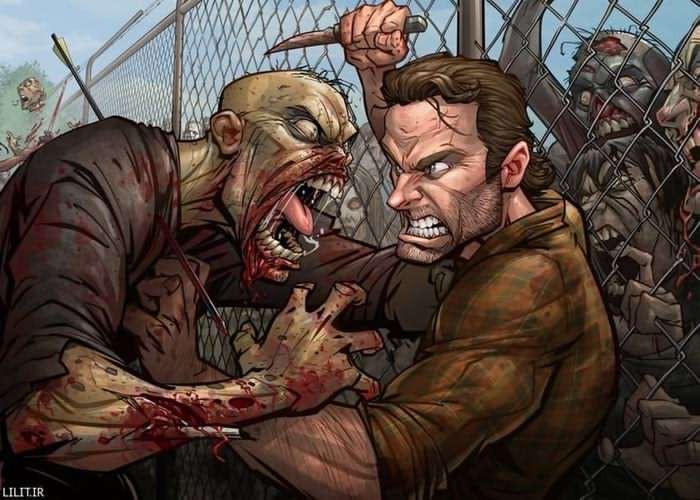 تابلو نقاشی مرده متحرک – walking dead تابلو نقاشی مرده متحرک – walking dead