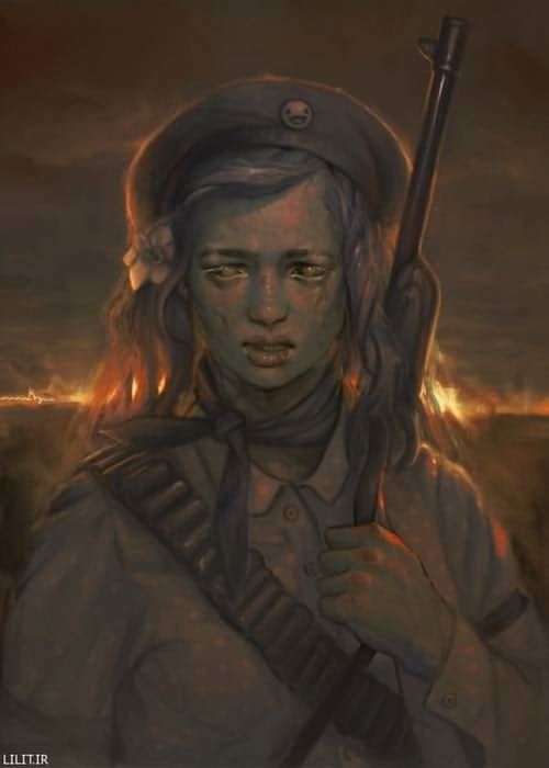 تابلو نقاشی کودک سرباز