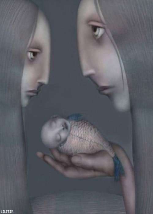 تابلو نقاشی بچه مرده تابلو نقاشی بچه مرده