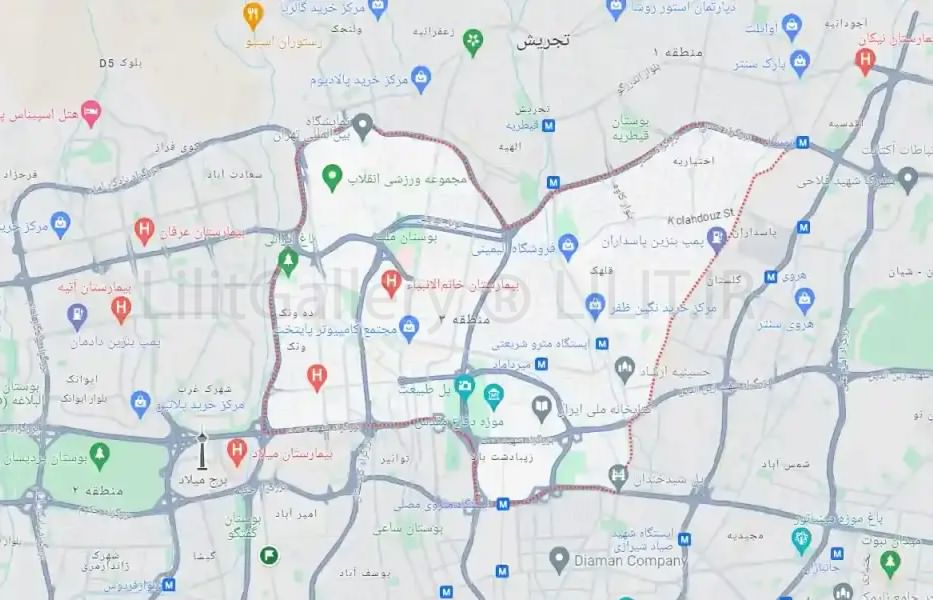 نگارخانه ها و مراکز هنری محدوده داوودیه منطقه 3 تهران نگارخانه ها و مراکز هنری محدوده داوودیه منطقه 3 تهران