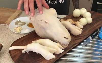 تمیز کردن کله پاچه تمیز کردن کله پاچه