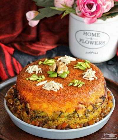 ته چین قالبی و کال پلو (طرز تهیه) ته چین قالبی و کال پلو (طرز تهیه)
