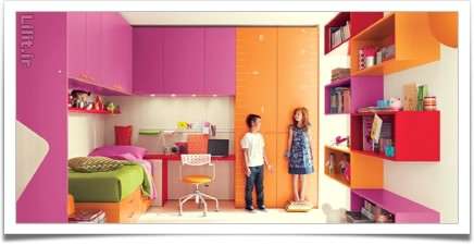 اتاق کودک با رنگهای شاد و انرژیزا و قفسهبندیهای کاربردی اتاق کودک با رنگهای شاد و انرژیزا و قفسهبندیهای کاربردی