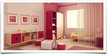 اتاق کودک با فرشهای مخملی بهمراه پرده جداکننده اتاق کودک با فرشهای مخملی بهمراه پرده جداکننده