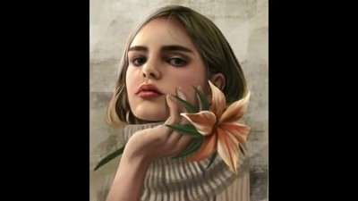آموزش نقاشی دیجیتال چهره دختر از روی عکس آموزش نقاشی دیجیتال چهره دختر از روی عکس