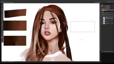 آموزش ترکیب رنگها در نقاشی پرتره دیجیتال آموزش ترکیب رنگها در نقاشی پرتره دیجیتال