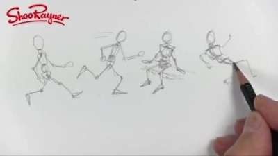 آموزش طراحی حرکات مختلف انسان مناسب کارتون با کمک آدمک فیگور