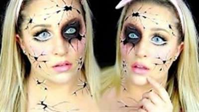 آموزش گریم تغییر چهره عروسک شکسته آموزش گریم تغییر چهره عروسک شکسته